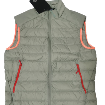 Χειμερινό Γιλέκο από Πούπουλα Χήνας, χωρίς Μανίκια, με Ψηλό Γιακά, Μονόχρωμο, Casual (Υλικό: Nylon 66; Επένδυση: Ακρυλικό Ύφασμα; Γέμισμα: Πούπουλα Χήνας; Μοτίβο: Μονόχρωμο)