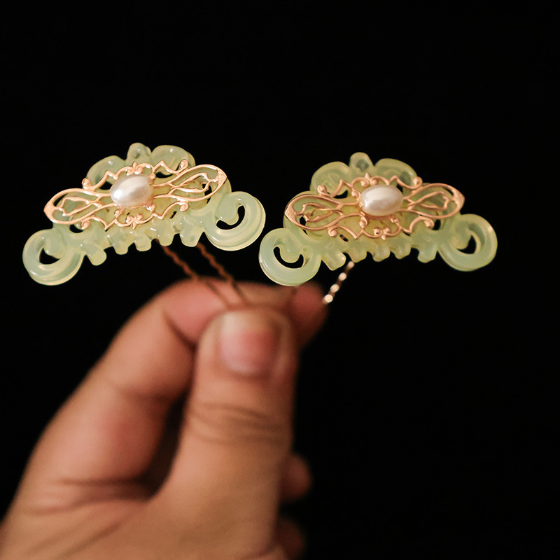 Ac de păr din plastic/rășină, în formă de frunză, stil etnic pentru femei, cod L2135