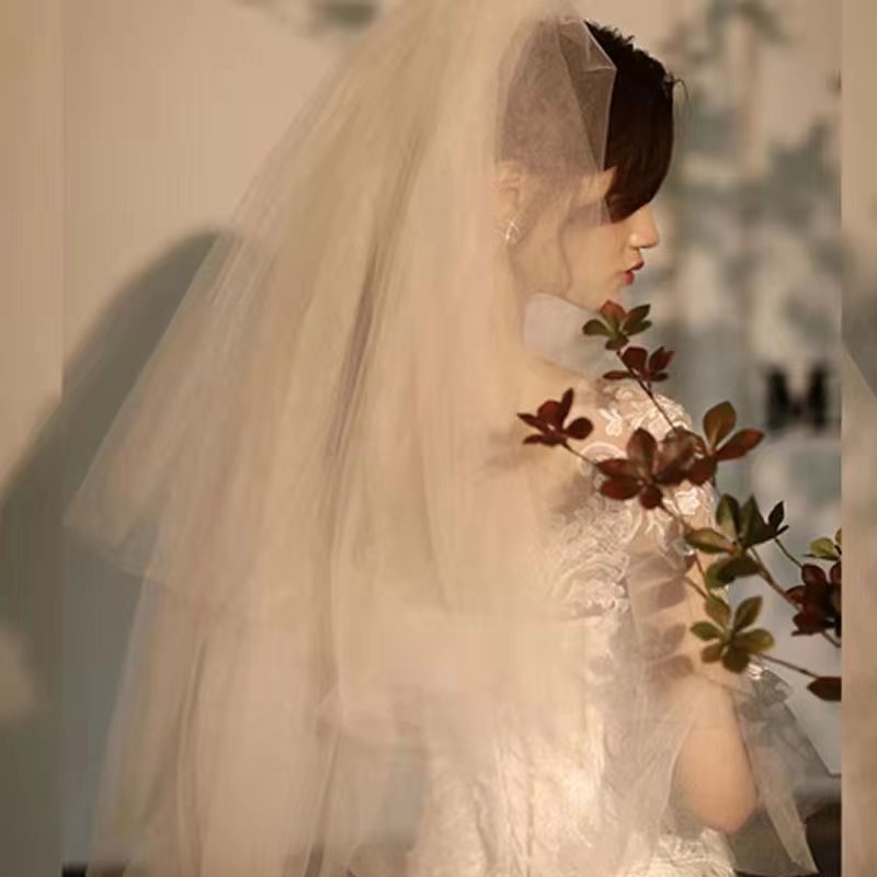 Vjenčani veo, višeslojni, koreanskog stila, za fotografiranje vjenčanja
