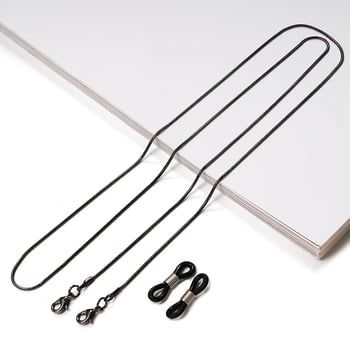 Lanț pentru ochelari în stil nou, șnur pentru ochelari, lanț pentru mască, pandantiv metalic pentru ochelari, curea de gât, lanț multifuncțional cu mărgele anti-pierdere pentru mască