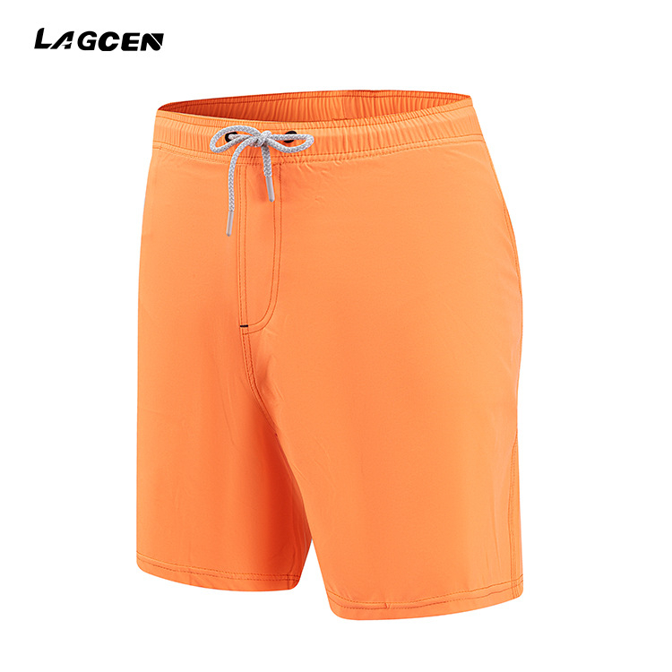 LAGCEN Мъжки еднотонни плувни шорти за крайбрежие, бързосъхнеща подплата, полиестер 92%/еластан 8%, подплата 100% полиестер, 160 g, стил briefs