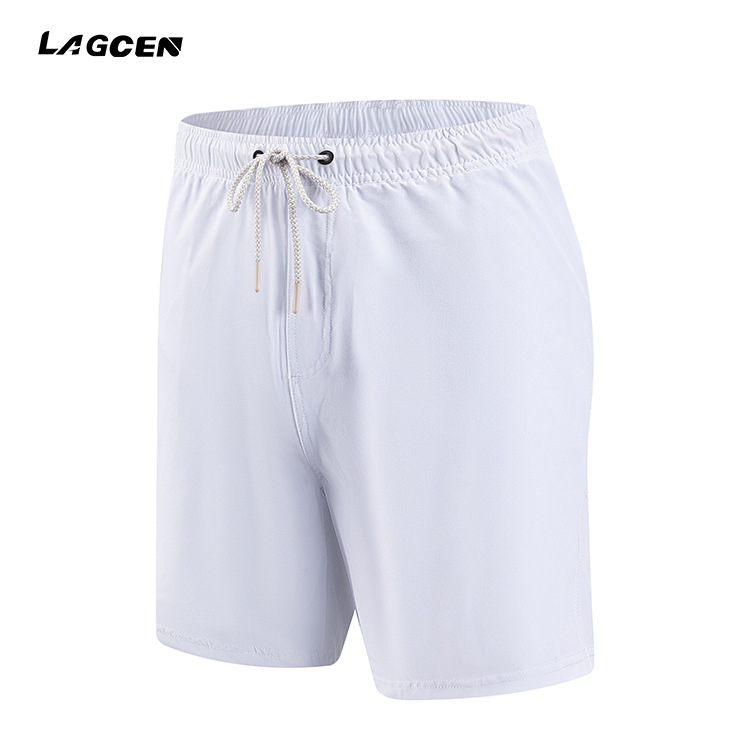 LAGCEN Мъжки еднотонни плувни шорти за крайбрежие, бързосъхнеща подплата, полиестер 92%/еластан 8%, подплата 100% полиестер, 160 g, стил briefs