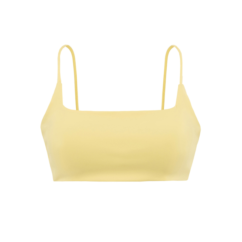 Dvostruko slojevita camisola sportska grudnjica sa kvadratnim izrezom – Slim Fit, integrirani Push-Up, Poliester/Spandeks 70–80%