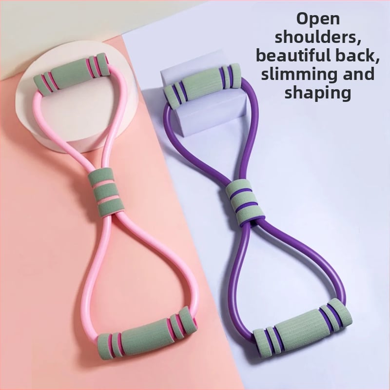 Hátsó nyújtó készülék otthoni edzéshez, TPE anyag, 8-karakteres feszítő eszköz, a nyitott vállakért