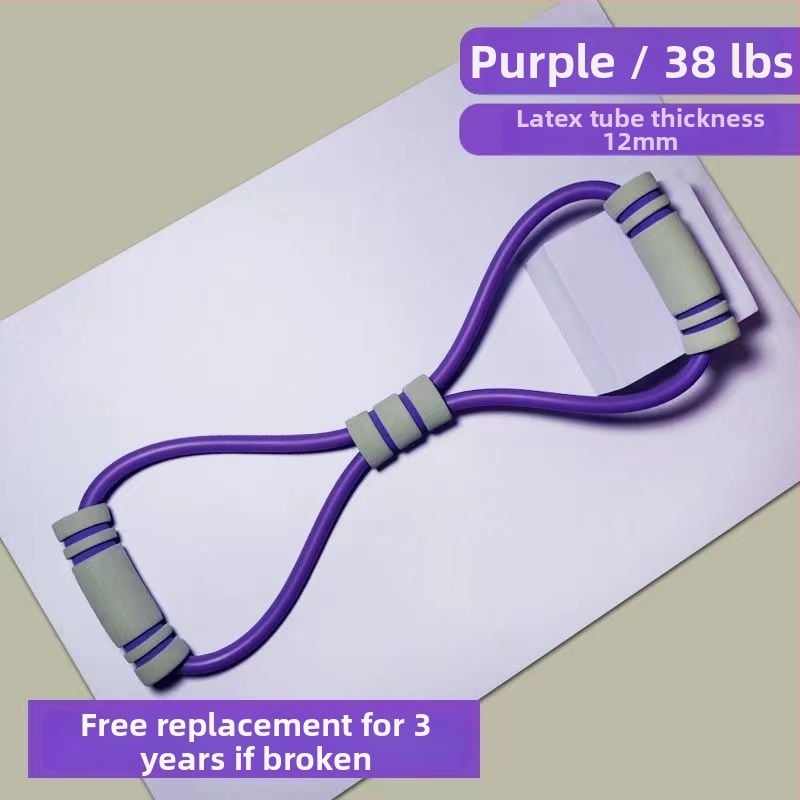 Zadný napínač pre domáce fitness, materiál TPE, 8-znakový ťahový prístroj, na otvorenie ramien