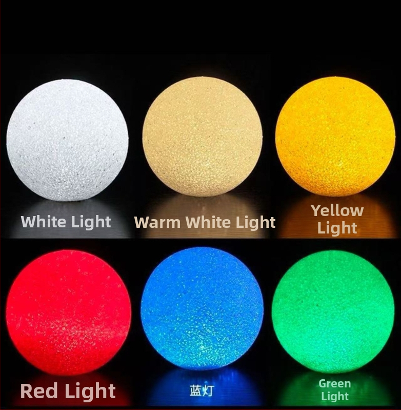 Нощна светлина за сценично изпълнение – планетообразна кристална сфера, вградена батерия, захранване ≤36V, кристален абажур, превключвател тип toggle