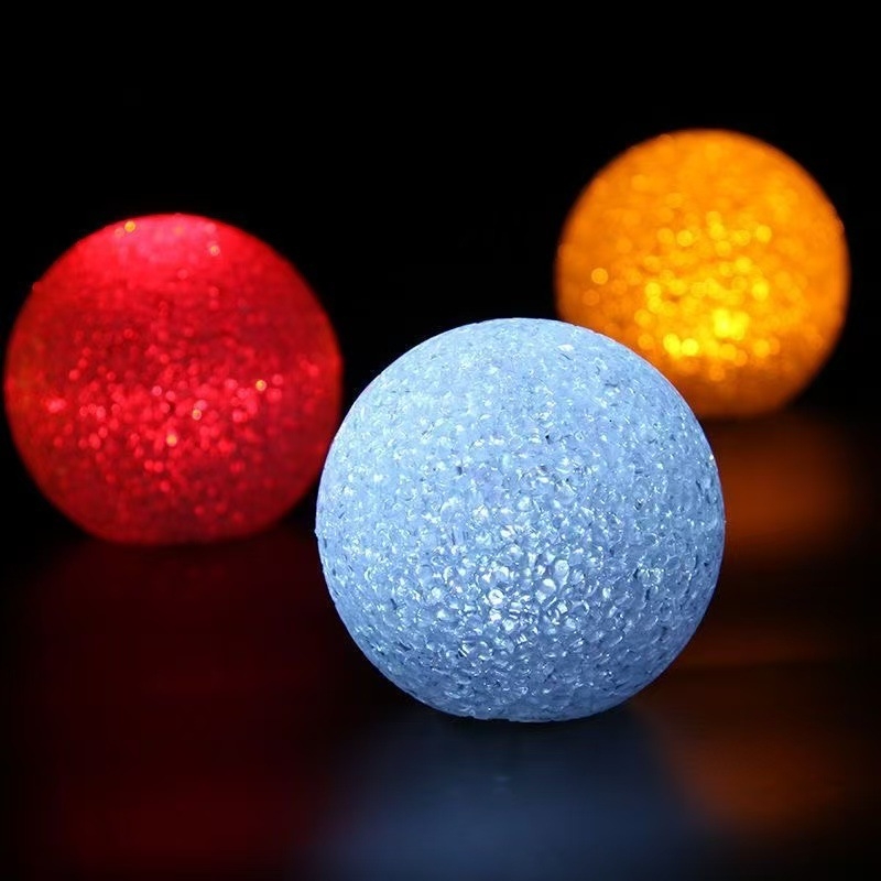 Нощна светлина за сценично изпълнение – планетообразна кристална сфера, вградена батерия, захранване ≤36V, кристален абажур, превключвател тип toggle