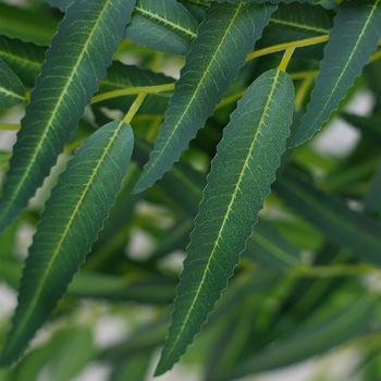 Mesterséges fűzfa levelek és ágak, műanyagból, injekciós öntés, Márka Flowers qianyun, Csomagolás karton vagy szőtt zacskó