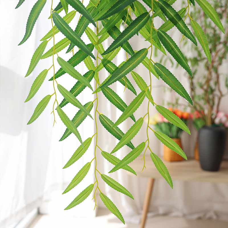 Mesterséges fűzfa levelek és ágak, műanyagból, injekciós öntés, Márka Flowers qianyun, Csomagolás karton vagy szőtt zacskó