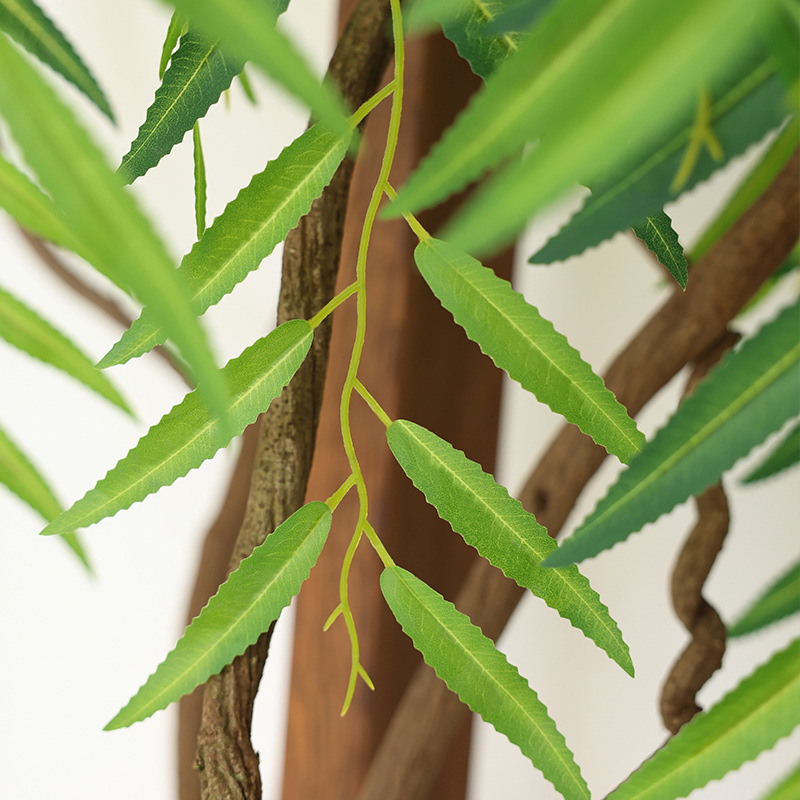 Mesterséges fűzfa levelek és ágak, műanyagból, injekciós öntés, Márka Flowers qianyun, Csomagolás karton vagy szőtt zacskó