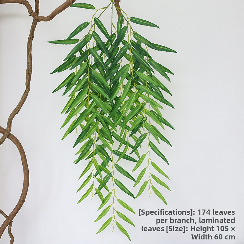 Mesterséges fűzfa levelek és ágak, műanyagból, injekciós öntés, Márka Flowers qianyun, Csomagolás karton vagy szőtt zacskó