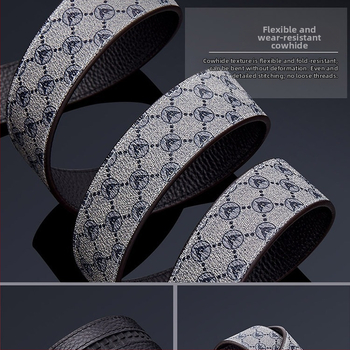 Curea Emperor Paul – curea pentru bărbați din piele naturală de vițel, cataramă automată din aliaj, lățime 2–4 cm, lungime 105–130 cm, stil business minimalist elegant