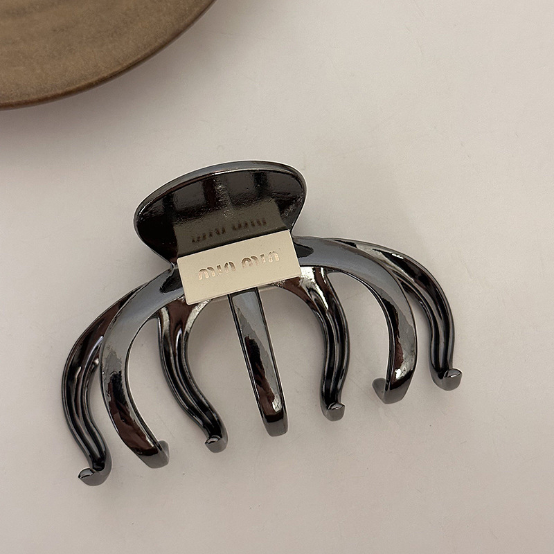 Clip de păr metalic, lucrat manual, prindere tip gripper, stil feminin coreean, brand Su Chun.