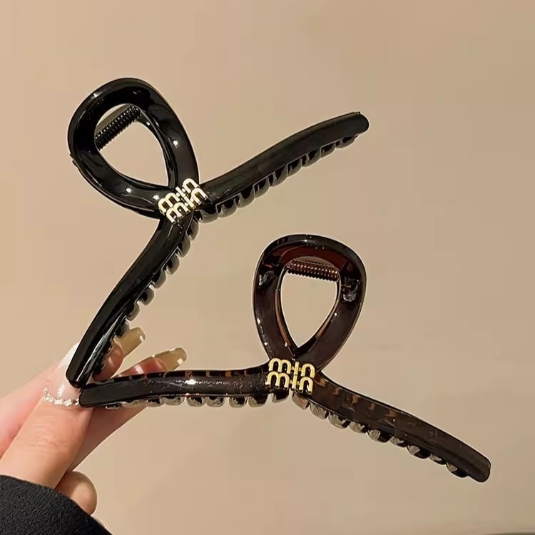 Clamă de păr din rășină acrilică – Bei Ying, stil coreean fashion OL, realizată manual, clemă de prindere