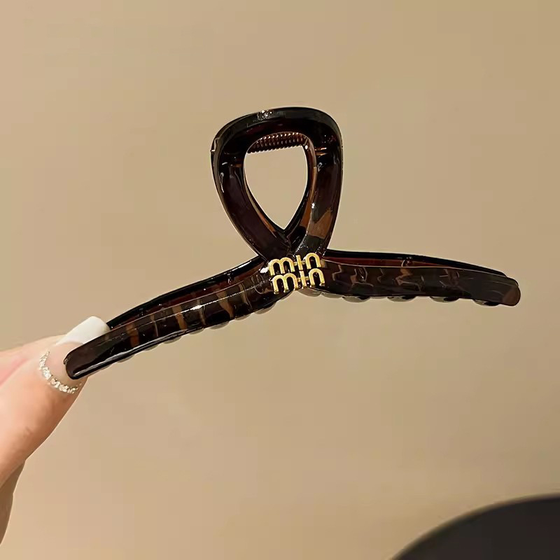 Clamă de păr din rășină acrilică – Bei Ying, stil coreean fashion OL, realizată manual, clemă de prindere