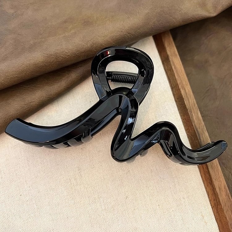 Clips de păr în formă de rechin – clemă de prindere, design în valuri, stil coreean dulce, finisaj vopsire prin coacere, accesorii pentru cap pentru femei