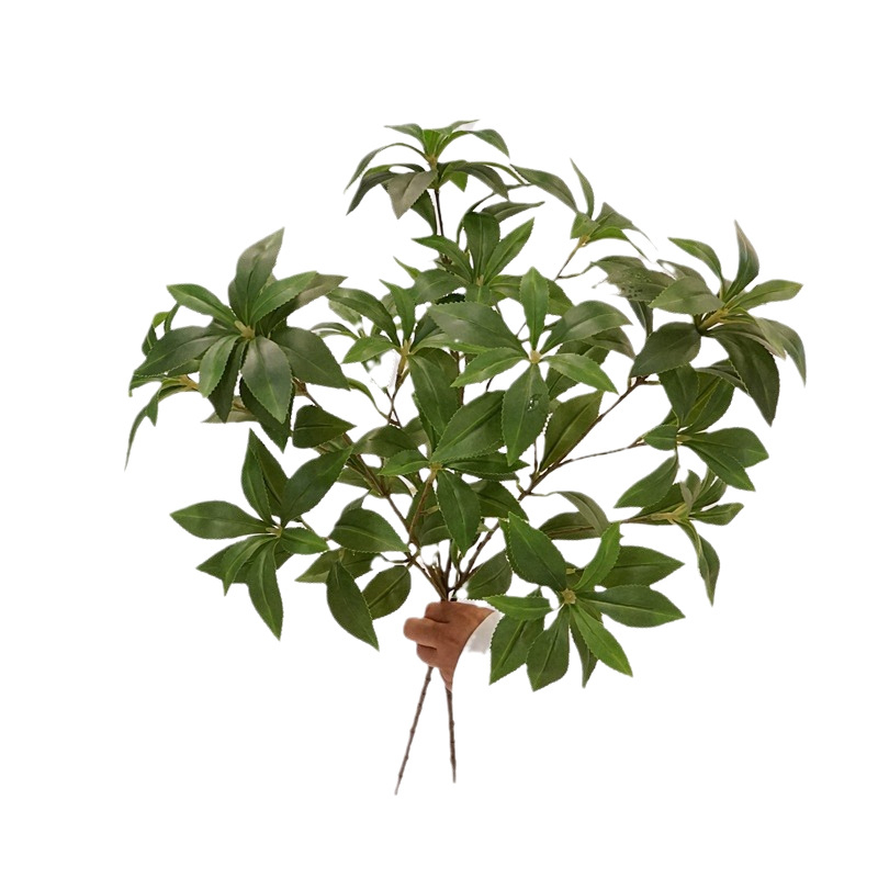 Xinwan τεχνητά φύλλα από μεταξωτό λουλούδι, ποικιλία Ma Zui Mu, με ανάγλυφη επιφάνεια και εκτύπωση οθόνης, κατάλληλα για γάμους, εξωτερικούς χώρους, σκηνικά φωτογράφισης και διακόσμηση σπιτιού