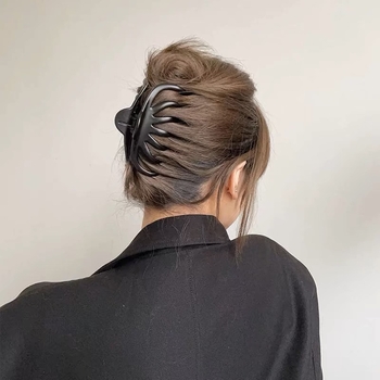 Clip pentru păr Gripper, stil coreean, design proaspăt și dulce, din plastic/rășină, făcut manual
