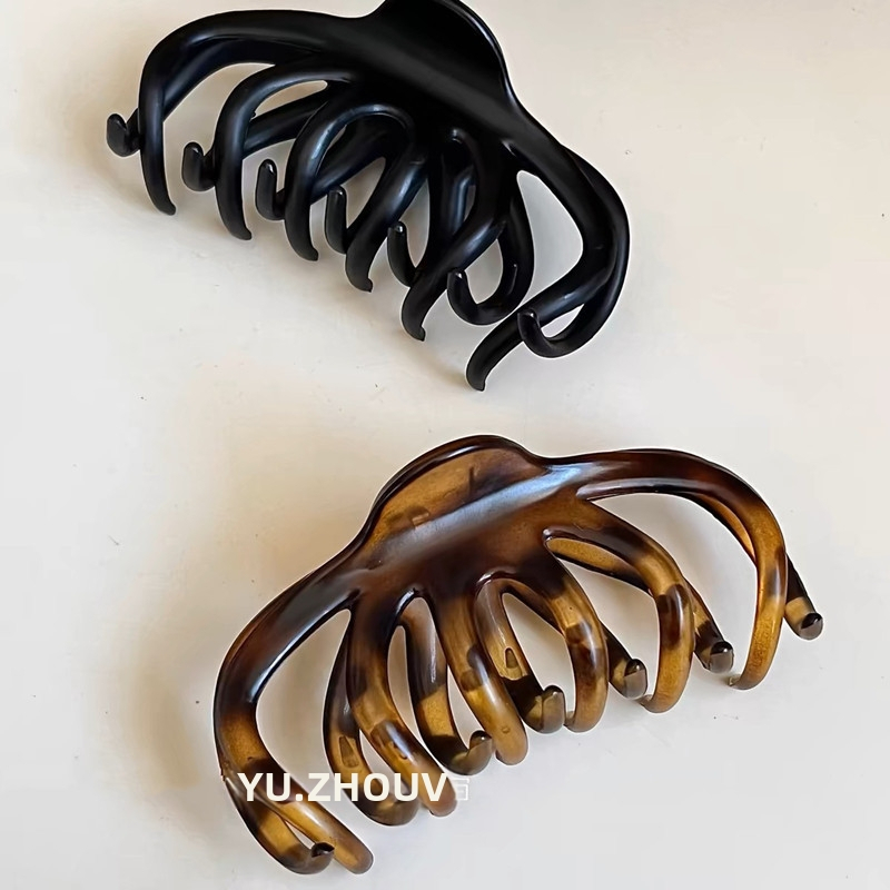 Clip pentru păr Gripper, stil coreean, design proaspăt și dulce, din plastic/rășină, făcut manual