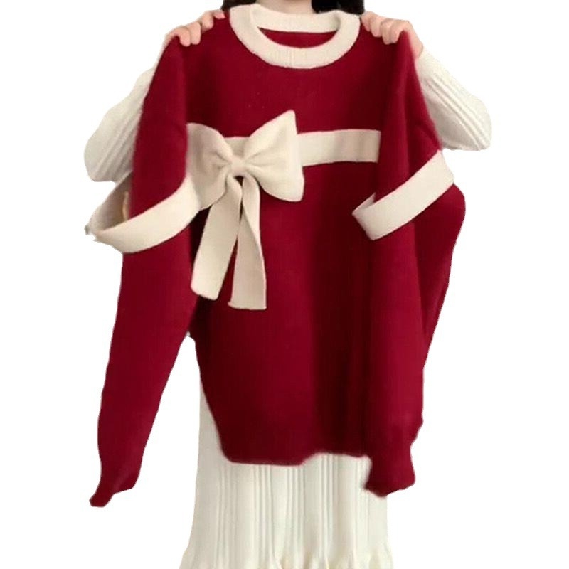 Kötött pulóver viszkózból, kerek nyak, hosszú ujjú, laza szabás, pulóver stílus