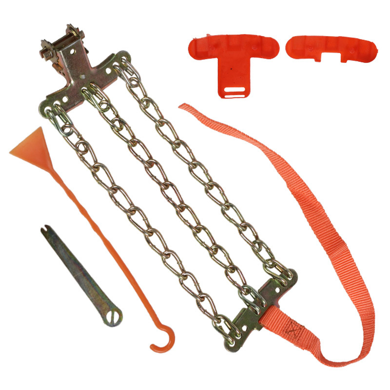 Csúszásgátló lánc univerzális autógumikhoz, vasból készült, univerzális járműtípushoz, 165-285-ös gumikhoz, Modell: Universal Emergency Anti-Slip Chain, Súly 7,5 kg