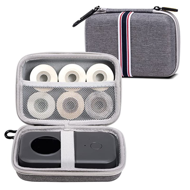 Phomemo D30 принтер за етикети - прозрачен термален стикер хартия, самозалепващи етикети за имена, 3 ролки