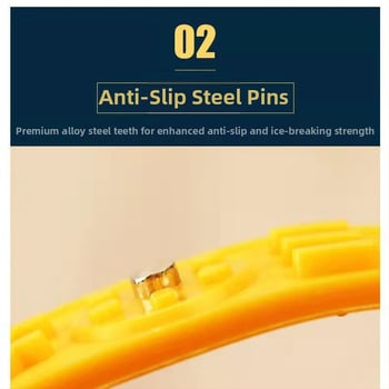 Univerzalna zimska lanac za automobil, model Xj long anti-slip chain, ojačana konstrukcija, dvostruka kopča, prilagodljivo, težina 500