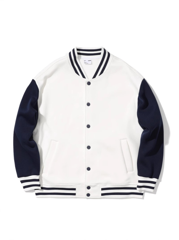 Drop-shoulder baseball kabát szabott munkaruházathoz sportcsapatoknak, hímzéssel, laza szabás, 80% poliészter külső, poliészter bélés, tél 2020