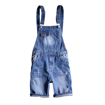 Traper šorts s naramenicama - vintage široki kroj, pamuk, ljeto 2024