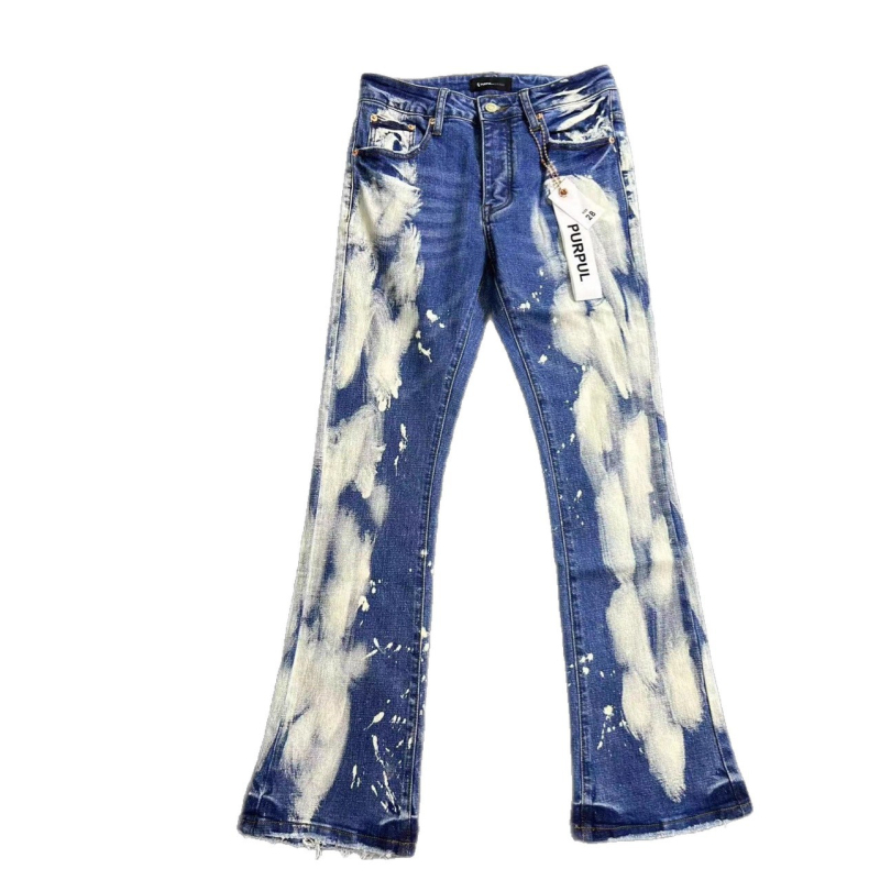 Pantalone od pamukasto-strechn denim, blago prošireni kroj, mikroelastičnost, gradski stil, četiri sezone, ljeto 2025