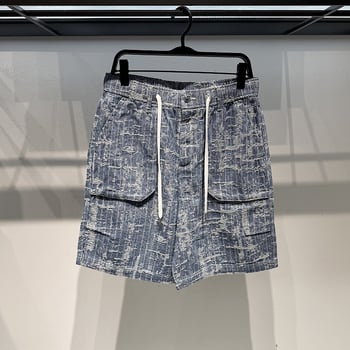 Traper kratke hlače, pamuk-denim, mikroelastičnost, korejski stil, ljeto 2025