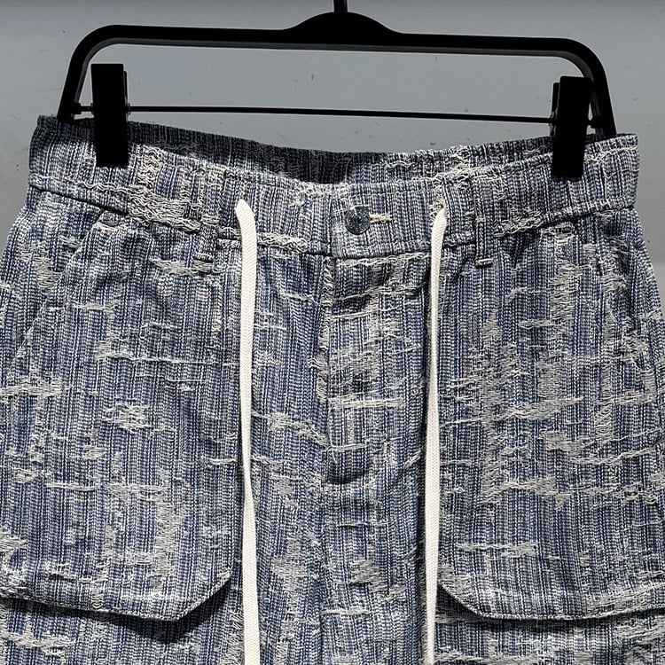 Traper kratke hlače, pamuk-denim, mikroelastičnost, korejski stil, ljeto 2025