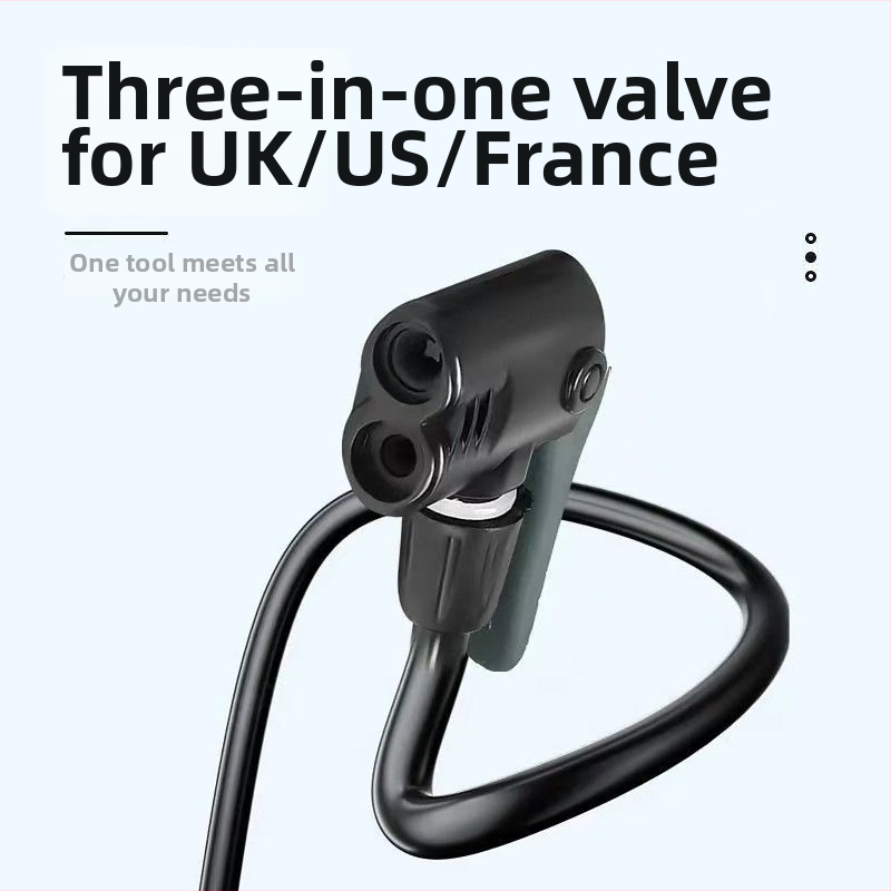 Manuálna pumpa na bicykel, vysokotlaková, univerzálna pre horské a cestné bicykle, odolná