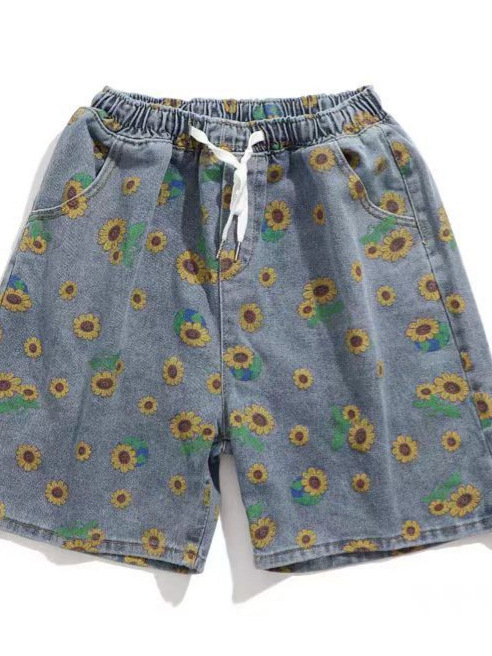 Traper šorc od pamukove smjese – pet duljina, ravni kroj, mikroelastičnost, ljetni street stil