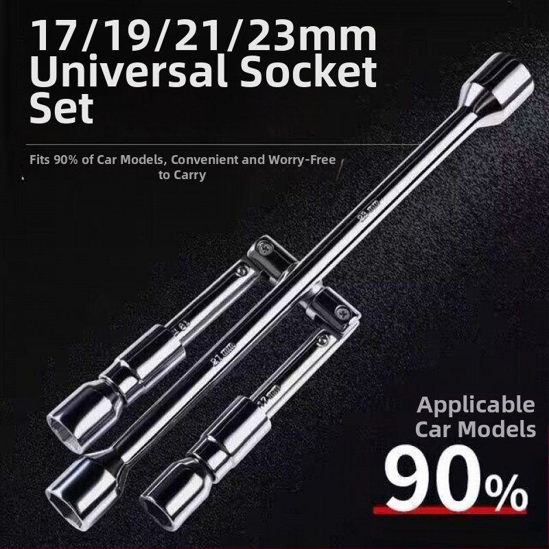 Sklápateľný krížový nástrčný kľúč na pneumatiky – oceľ s vysokým obsahom uhlíka