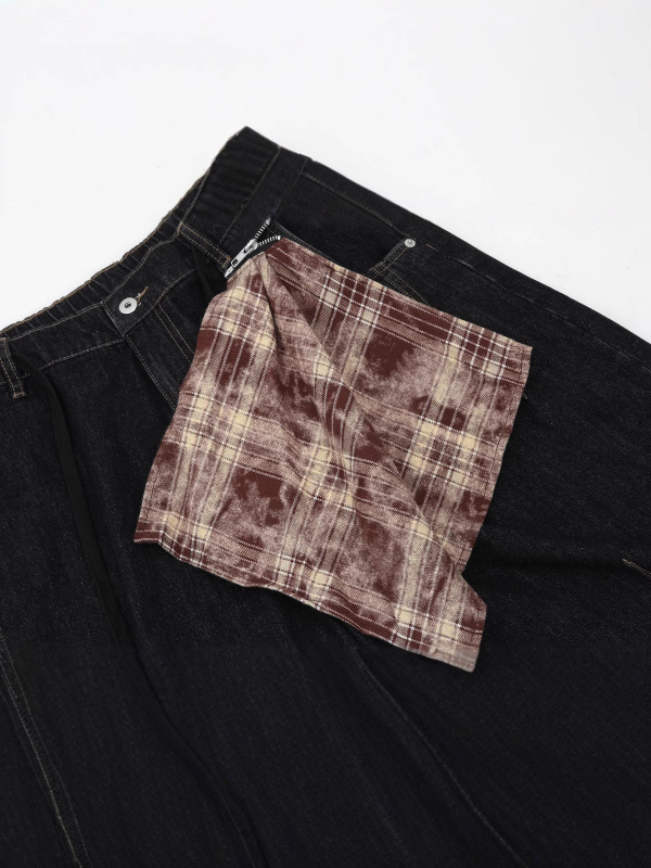 Unisex kratke džins šorceve, cropped kroj, retro dizajn inspiriran machetom, široki ležerni kroj