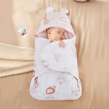 Újszülött hálózsák ölelésvédő dizájnnal, 100% pamut, legfeljebb 0,5 kg, rajzfilm-stílus, testreszabás elérhető