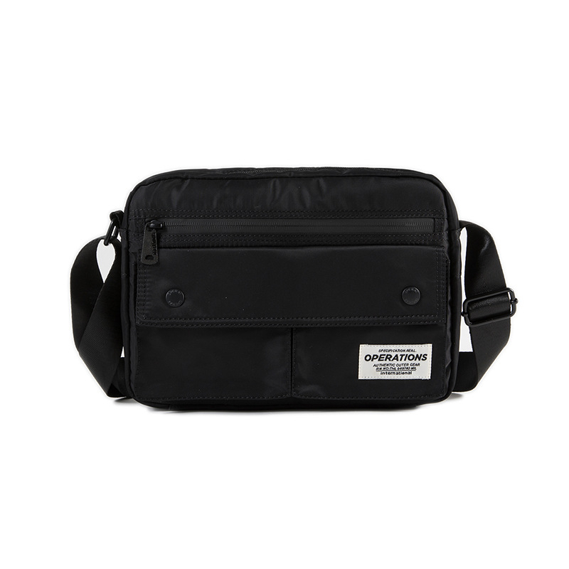 Muška crossbody torba - Urbani minimalistički stil, Oxford tkanina, Vertikalni kvadratni oblik, Zip zatvaranje, Unutarnji džepovi: zip džep, džep za mobitel, džep za identifikaciju