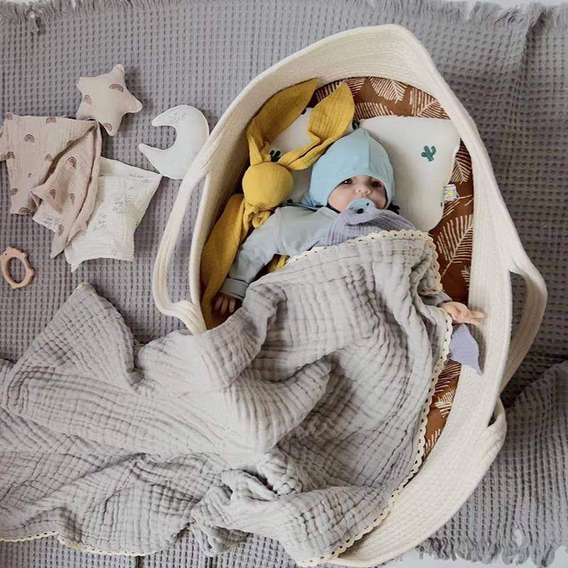 Zavijanje za novorođenče — šest slojeva gaze, punilo od 100% pamuka, pleteni materijal, Tao Tian Baby