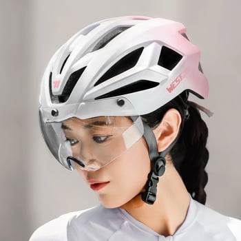 West Rider kaciga za biciklizam, PC/EPS materijal, unisex, odrasli, otisnut logotip
