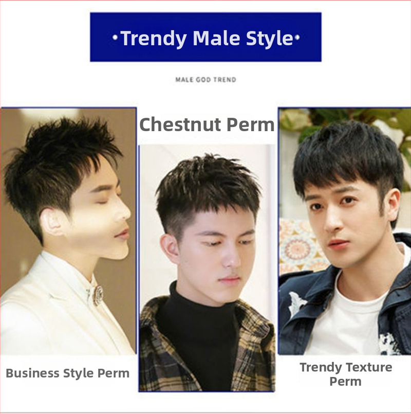 Férfi paróka, rövid haj, koreai stílus, valódi emberi haj, könnyű, láthatatlan sapkás felső rész a volumenért