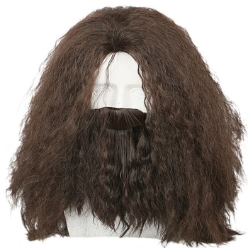 Férfi cosplay paróka, modell YN586, hőálló szálak, közepes–hosszú göndör haj, festhető és göndöríthető, hőálló.