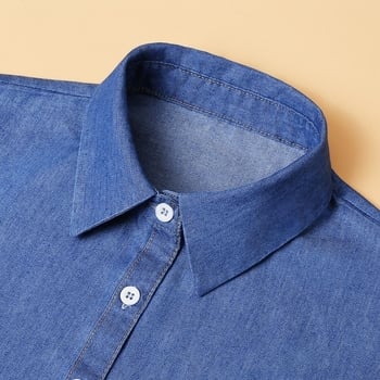 Ženski denim ovratnik za košulju – lažni ovratnik, dekorativni dodatak od pamuka, proljetno 2025 izdanje