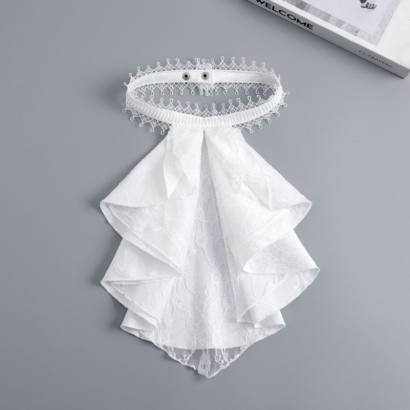 Chiffon vékony ing-nyak kendő, palota stílus, egyszínű minta, bélés chiffon, őszi 2025