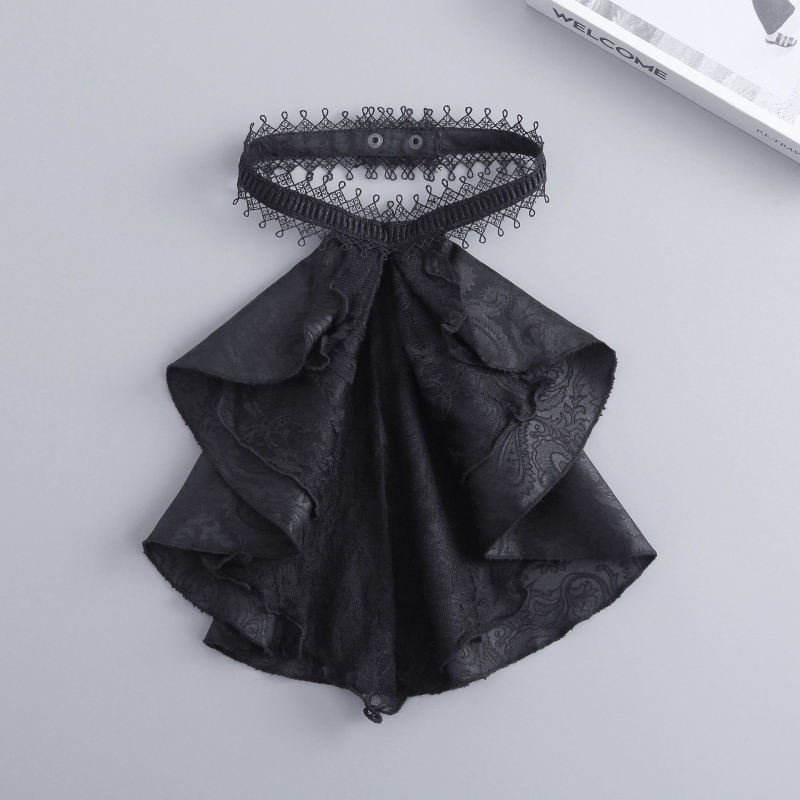 Chiffon vékony ing-nyak kendő, palota stílus, egyszínű minta, bélés chiffon, őszi 2025