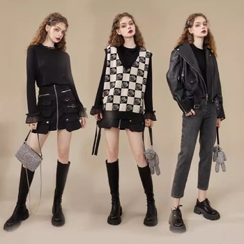 Tricou femei cu glugă și dantelă, mânecă lungă, guler rotund, material poliester 80-90%, toamnă 2025, stil de relax japonez-coreean