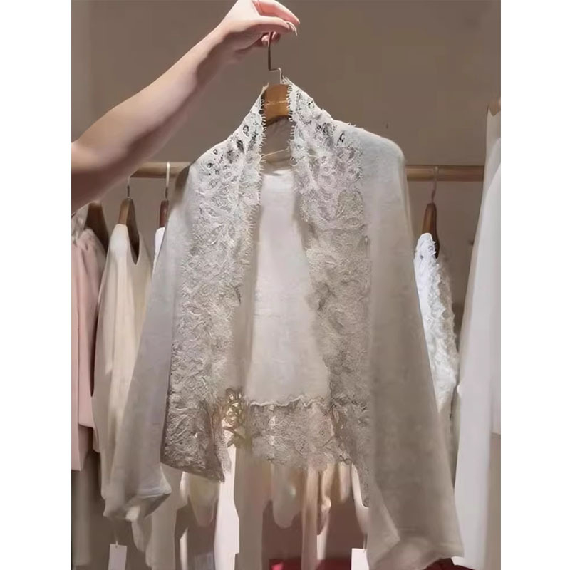 Cardigan tricotat pentru femei, cu panouri din dantelă, croială lejeră, mâneci lungi, țesătură tricotată