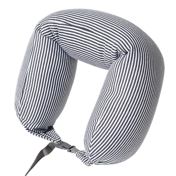 Ανατομικό μαξιλάρι αυχένα ταξιδιού σε σχήμα U με γέμισμα από κόκκους αφρού, ελαφρύ, ιαπωνικού στυλ, μοντέρνο μινιμαλιστικό σχέδιο