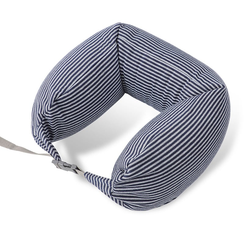 Ανατομικό μαξιλάρι αυχένα ταξιδιού σε σχήμα U με γέμισμα από κόκκους αφρού, ελαφρύ, ιαπωνικού στυλ, μοντέρνο μινιμαλιστικό σχέδιο