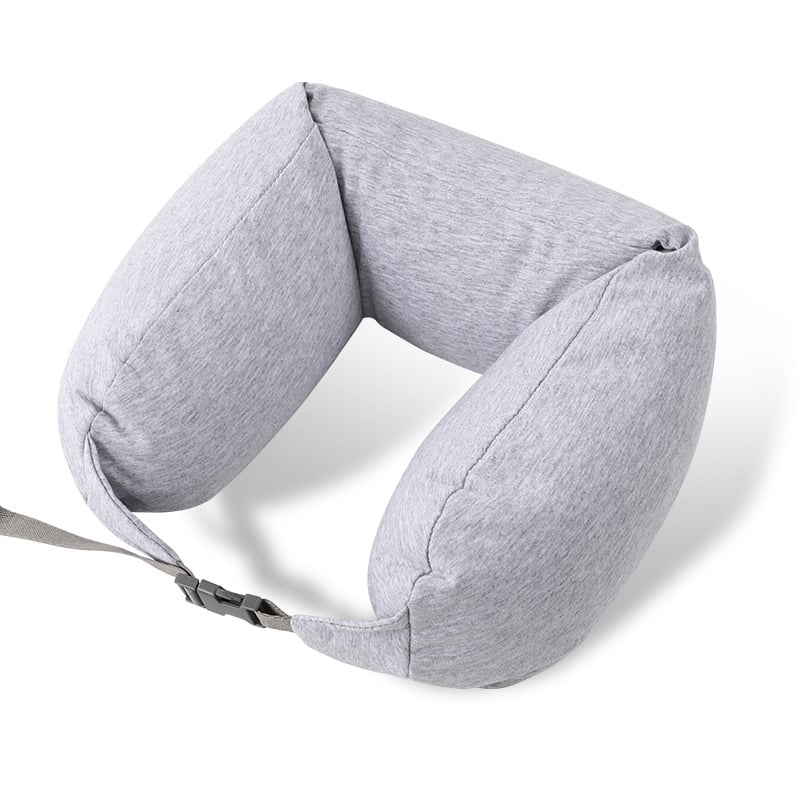 Ανατομικό μαξιλάρι αυχένα ταξιδιού σε σχήμα U με γέμισμα από κόκκους αφρού, ελαφρύ, ιαπωνικού στυλ, μοντέρνο μινιμαλιστικό σχέδιο